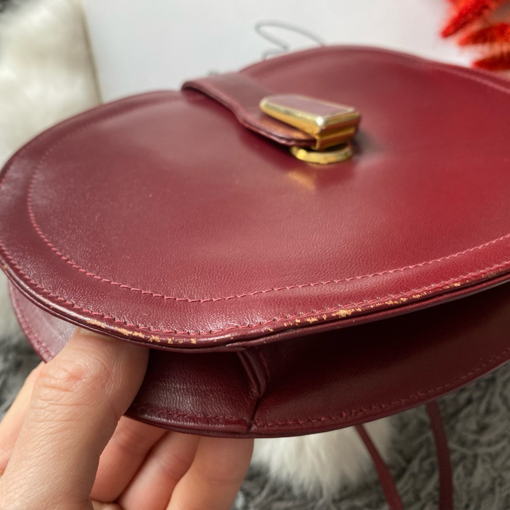 Vintage Ponte Vecchio Italian Leather Crossbody Bag - Picture 6 of 11